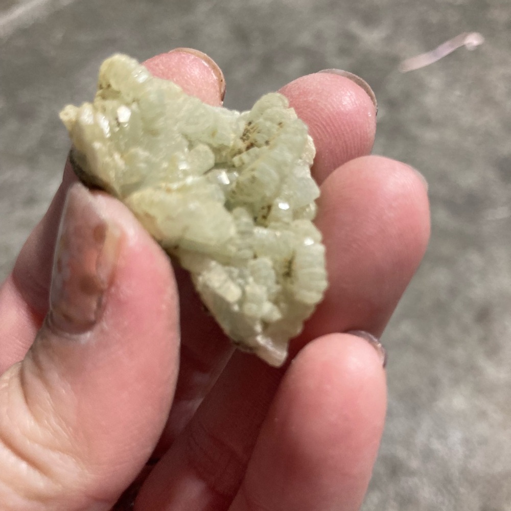 2 Beautiful prehnite clusters